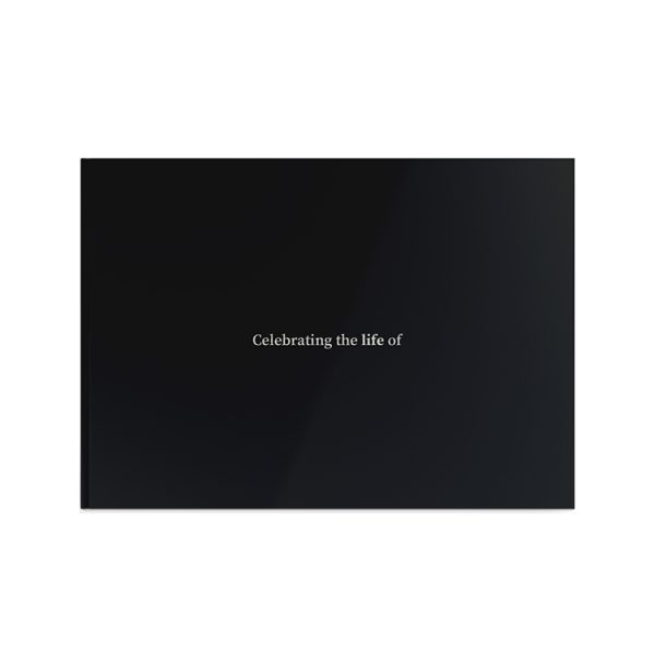 Template Memorial Books - Black Silk - Prime Grafix & Unibind, Printing & Binding, Australia