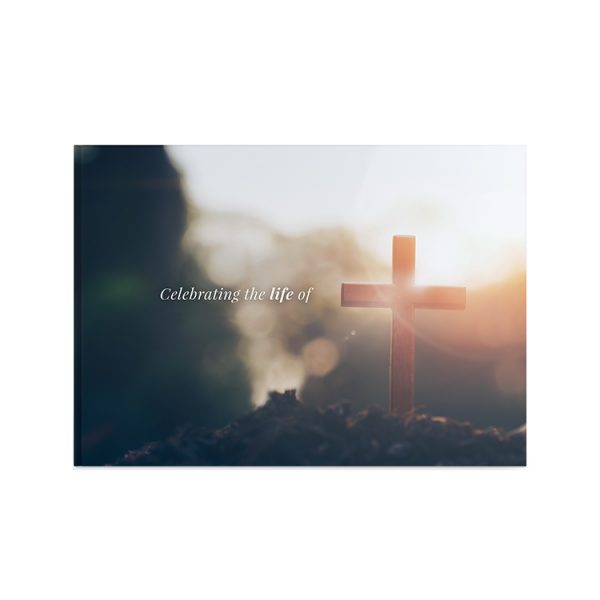 Template Memorial Books - Cross - Prime Grafix & Unibind, Printing & Binding, Australia